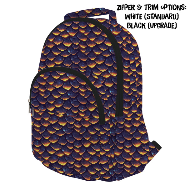 Pocket Backpack - Animal Print - Dragon