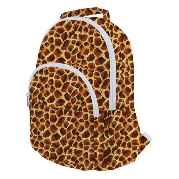 Pocket Backpack - Animal Print - Giraffe
