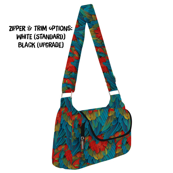 Shoulder Pocket Bag - Animal Print - Macaw Parrot