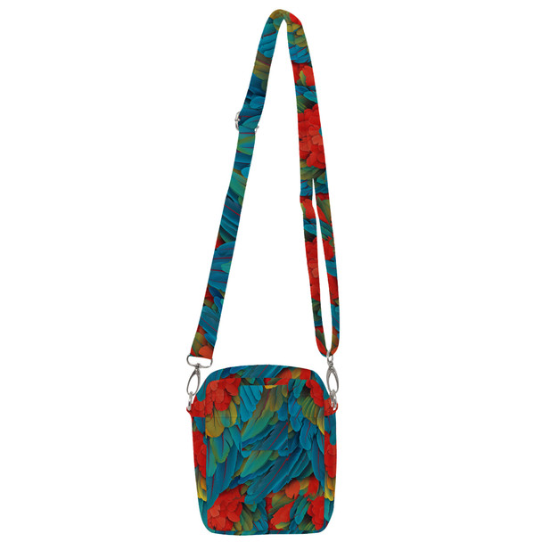 Belt Bag with Shoulder Strap - Animal Print - Macaw Parrot