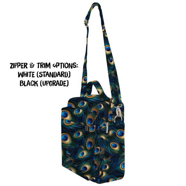 Crossbody Bag - Animal Print - Peacock