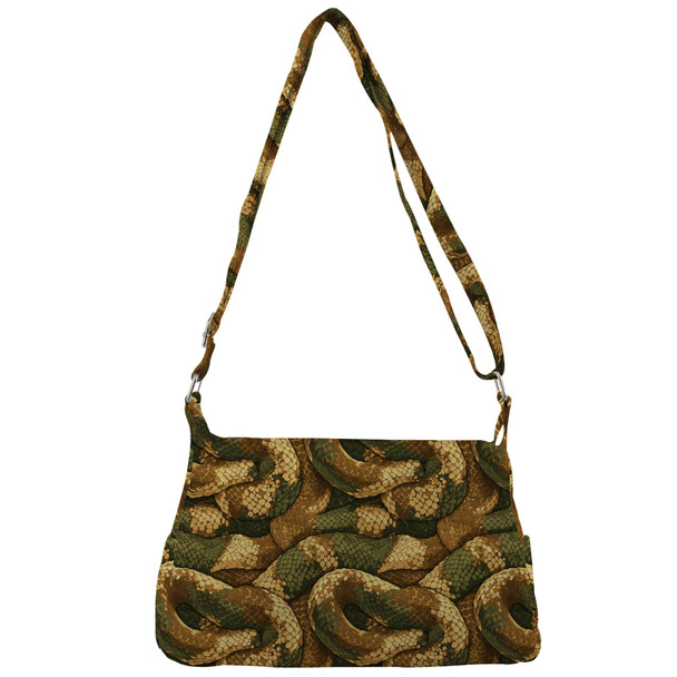 Shoulder Pocket Bag - Animal Print - Snake