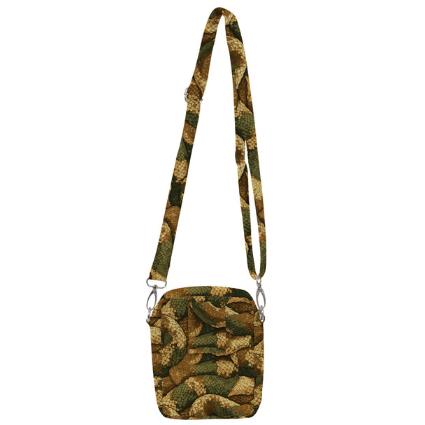 Belt Bag with Shoulder Strap - Animal Print - Snake