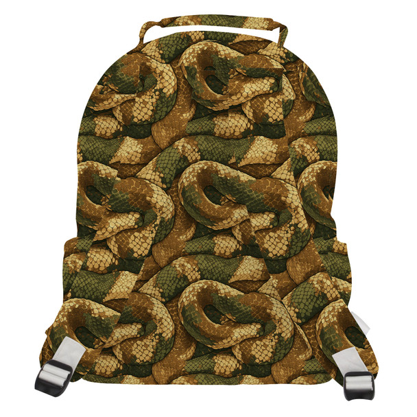 Pocket Backpack - Animal Print - Snake