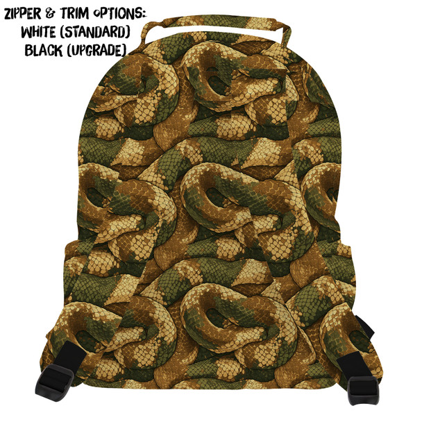 Pocket Backpack - Animal Print - Snake