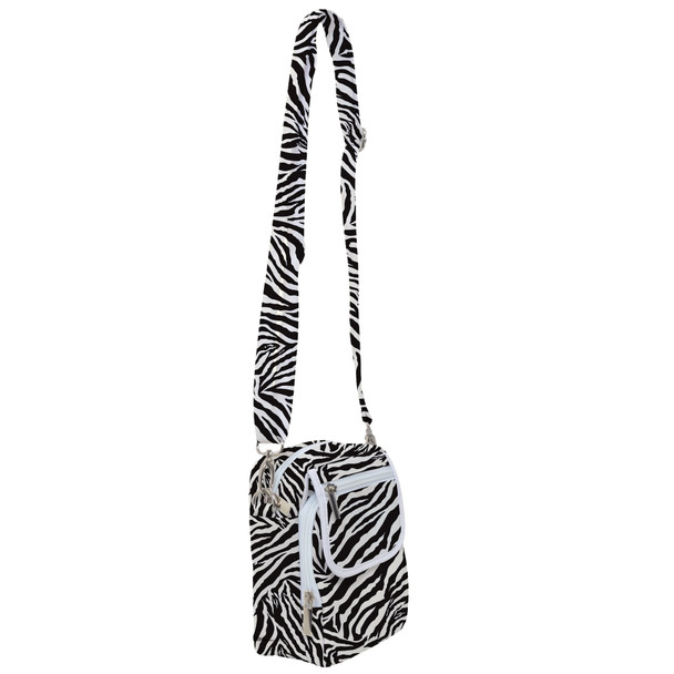 Belt Bag with Shoulder Strap - Animal Print - Zebra