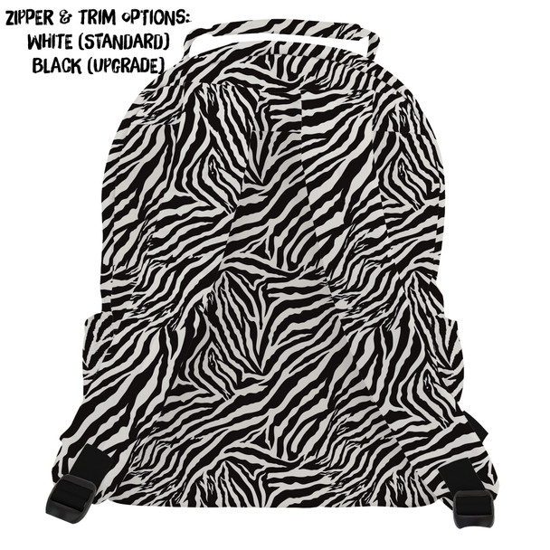 Pocket Backpack - Animal Print - Zebra