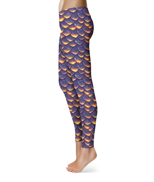 Sport Leggings - Animal Print - Dragon