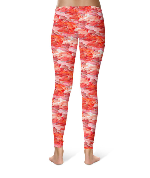 Sport Leggings - Animal Print - Flamingo