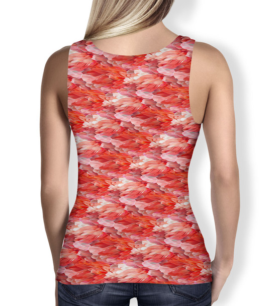 Women's Tank Top - Animal Print - Flamingo