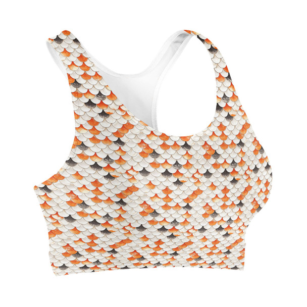 Sports Bra - Animal Print - Koi Fish