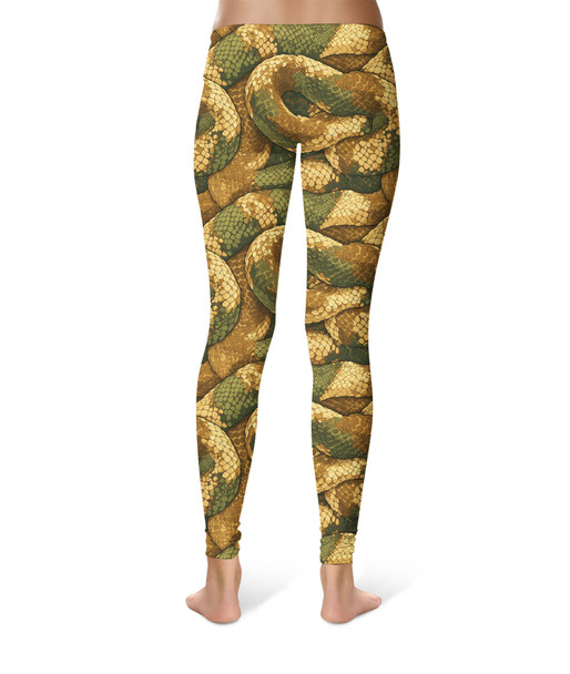 Sport Leggings - Animal Print - Snake