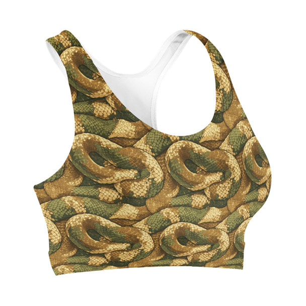 Sports Bra - Animal Print - Snake