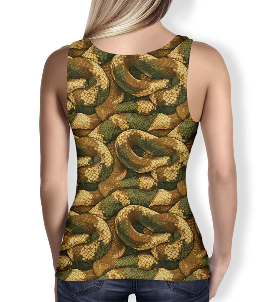 Women's Tank Top - Animal Print - Snake