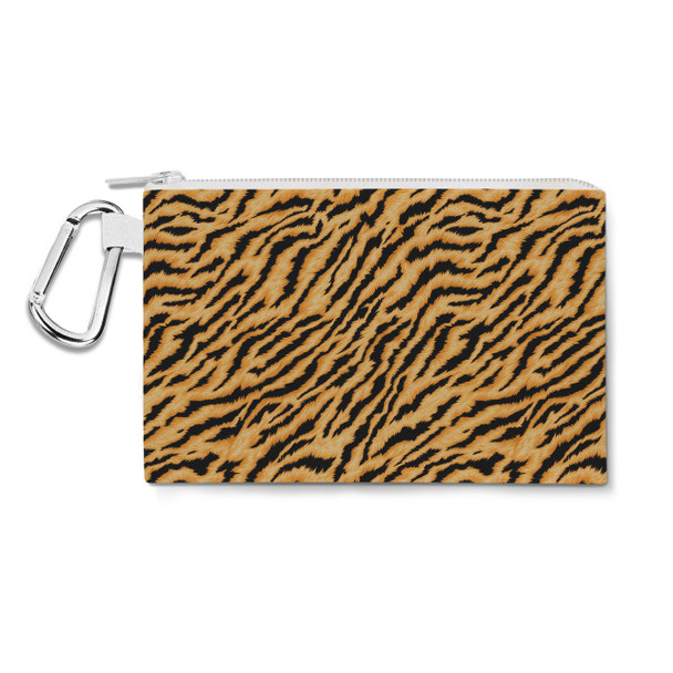 Canvas Zip Pouch - Animal Print - Tiger