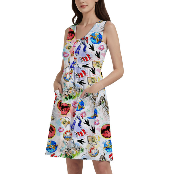 Button Front Pocket Dress - A Universal Adventure