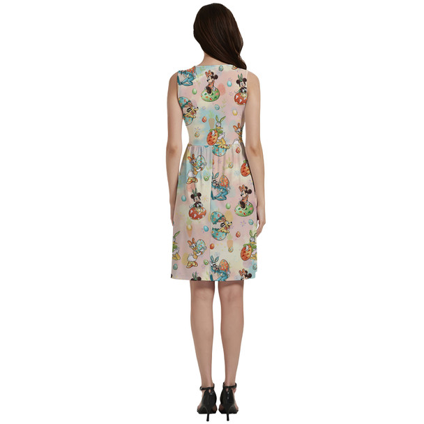 Button Front Pocket Dress - Mickey's Easter Celebration