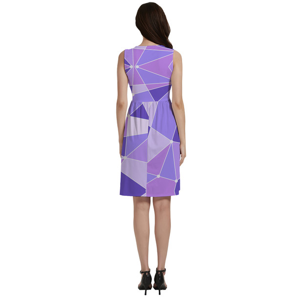 Button Front Pocket Dress - The Purple Wall