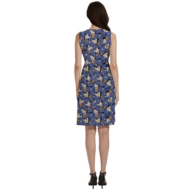 Button Front Pocket Dress - Goofy