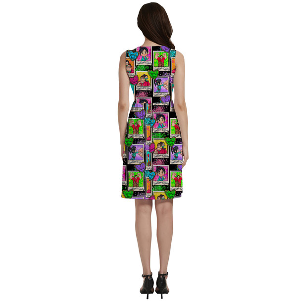 Button Front Pocket Dress - You're My Hero Wreck It Ralph Inspired