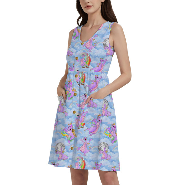 Button Front Pocket Dress - Imagine with Figment