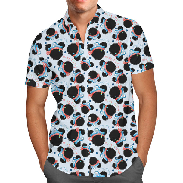 Men's Button Down Short Sleeve Shirt - A Pirate Life for Mickey