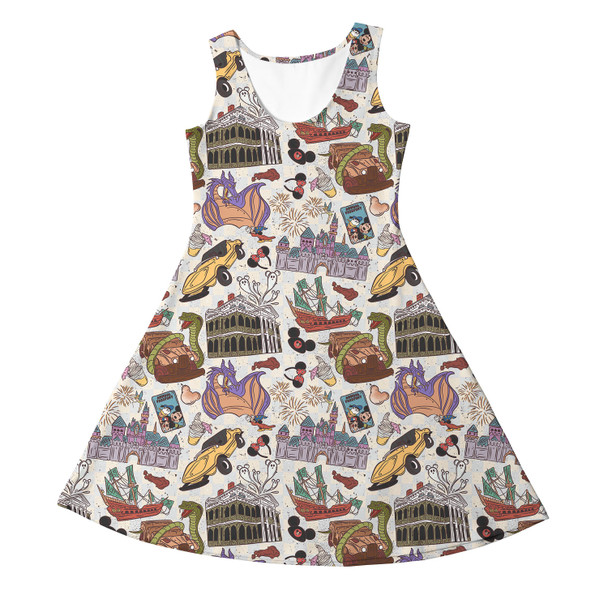 Girls Sleeveless Dress - West Coast Disneyland