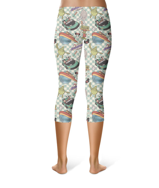 Sport Capri Leggings - Hand Drawn Epcot