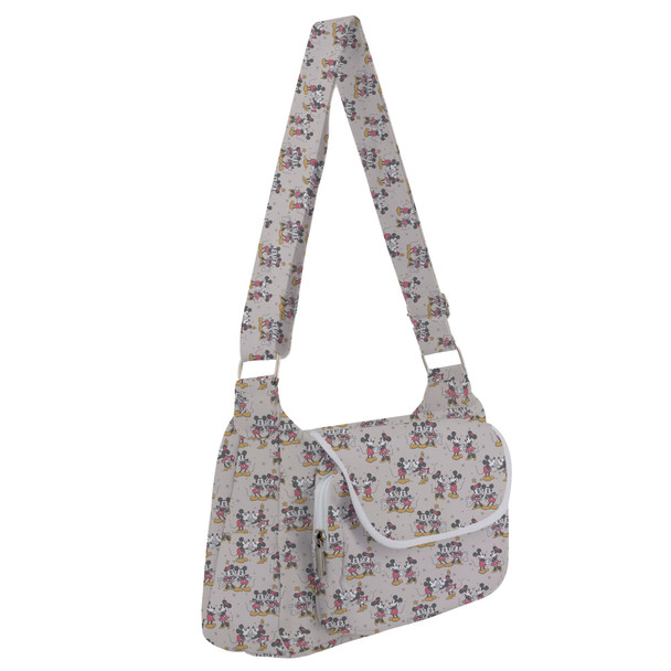 Shoulder Pocket Bag - Retro Mickey & Minnie