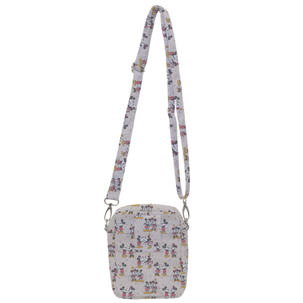 Belt Bag with Shoulder Strap - Retro Mickey & Minnie