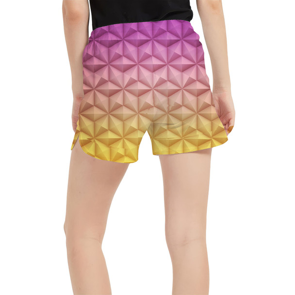Women's Run Shorts with Pockets - Epcot Spaceship Earth