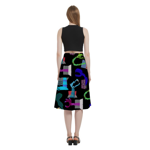A-Line Pocket Skirt - Monsters in Closets