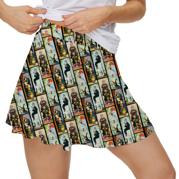 Women's Skort - Haunted Mansion Stretch Paintings