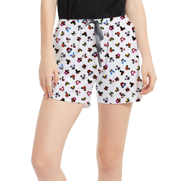 Women's Run Shorts with Pockets - Villains Mouse Ears