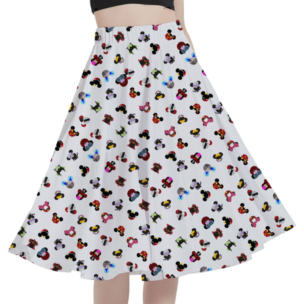 A-Line Pocket Skirt - Villains Mouse Ears