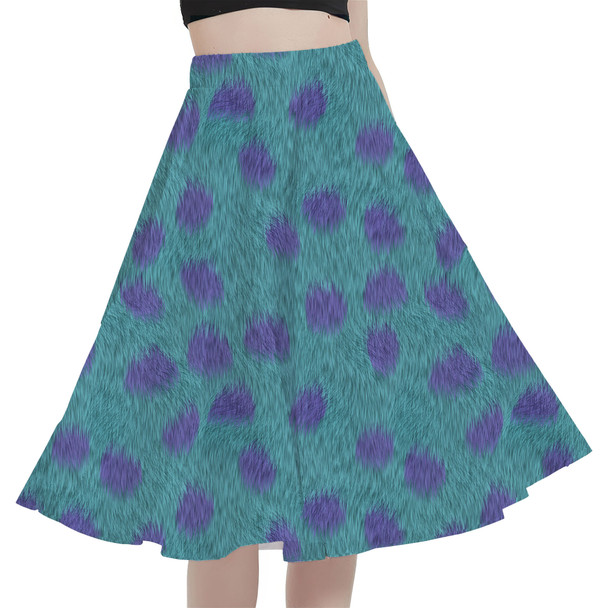 A-Line Pocket Skirt - Sully Fur Monsters Inc Inspired