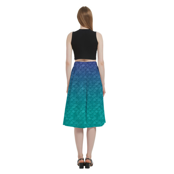 A-Line Pocket Skirt - Ariel Mermaid Inspired