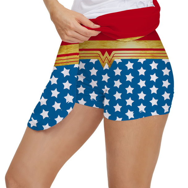 Women's Skort - Wonder Woman Super Hero Inspired