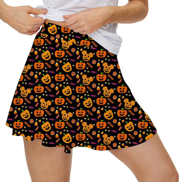 Women's Skort - Halloween Mickey Pumpkins