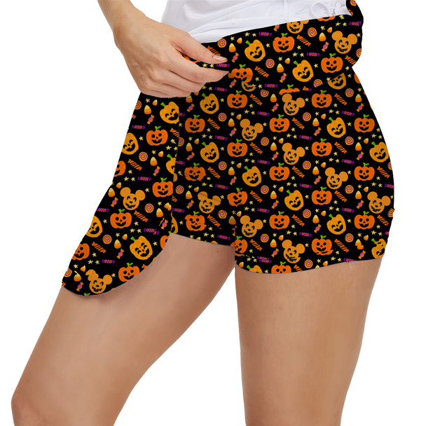 Women's Skort - Halloween Mickey Pumpkins