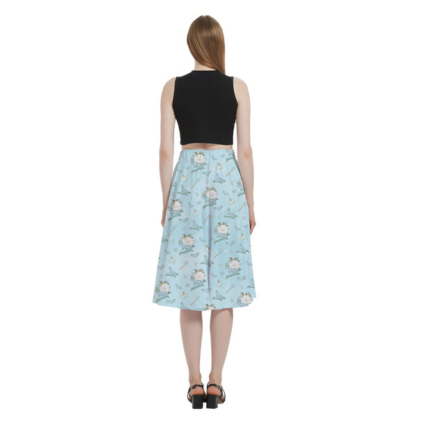 A-Line Pocket Skirt - Glass Slipper Cinderella Inspired
