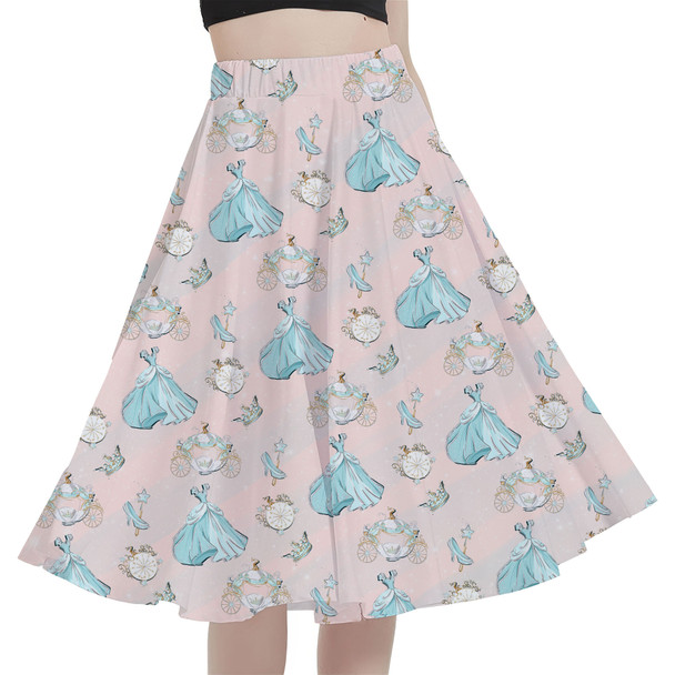 A-Line Pocket Skirt - Almost Midnight Cinderella Inspired