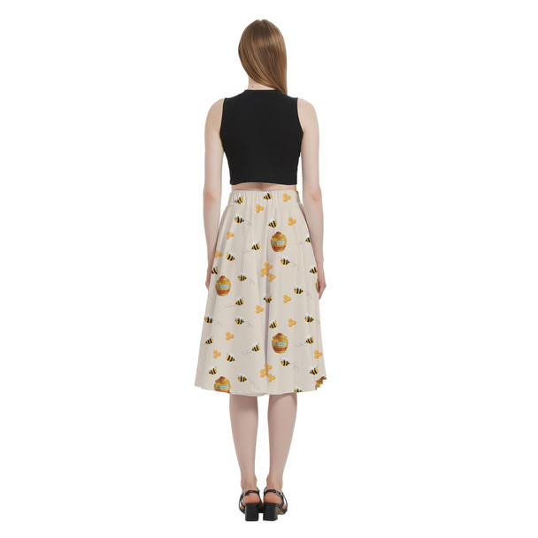 A-Line Pocket Skirt - Hunny Pots Winnie The Pooh Inspired