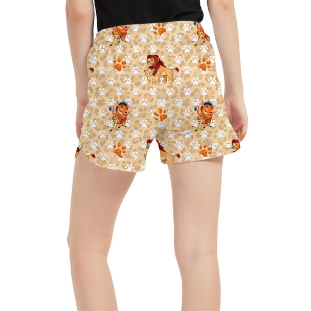 Women's Run Shorts with Pockets - Hakuna Matata Lion King Inspired