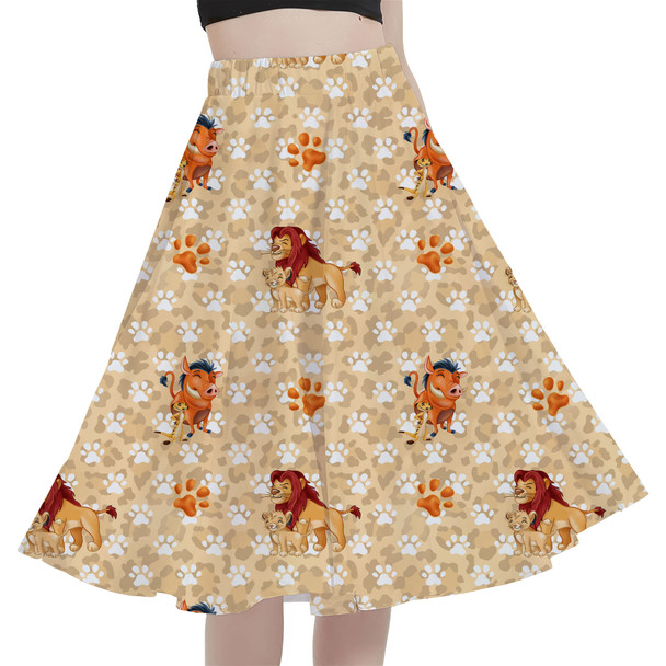 A-Line Pocket Skirt - Hakuna Matata Lion King Inspired