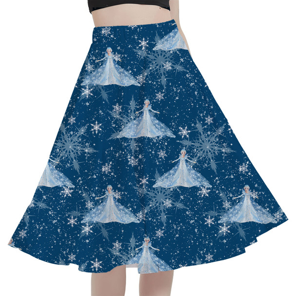 A-Line Pocket Skirt - Elsa Crystals