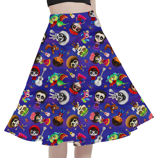A-Line Pocket Skirt - Poco Loco Coco Inspired
