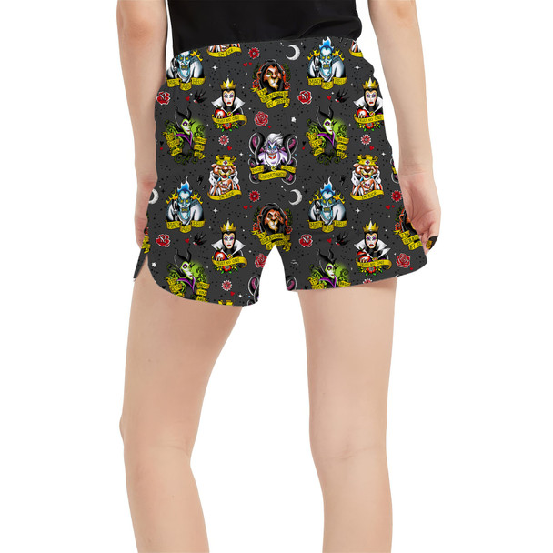 Women's Run Shorts with Pockets - Villain Tattoos