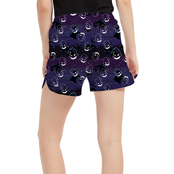 Women's Run Shorts with Pockets - Oogie Boogie Halloween Inspired