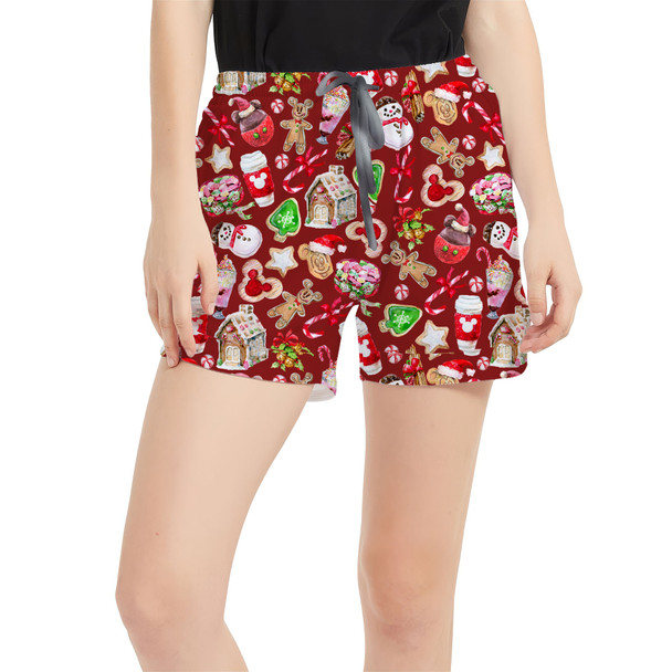 Women's Run Shorts with Pockets - Disney Christmas Snack Goals